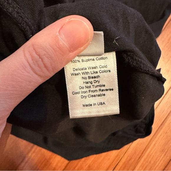 St. Roche echo padded shoulder tee black small cotton - Picture 7 of 8